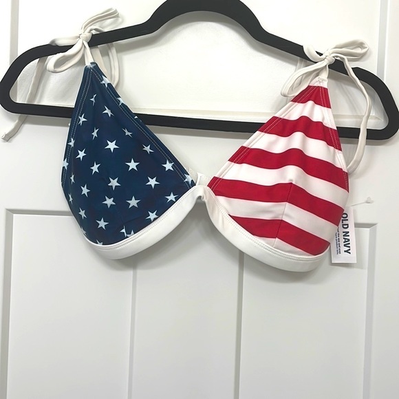 Terry Tie-Shoulder Triangle Bikini Swim Top for Women​ - Picture 7 of 7